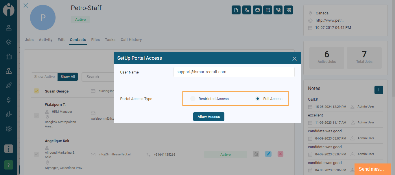 Client Self-Service Portal Access