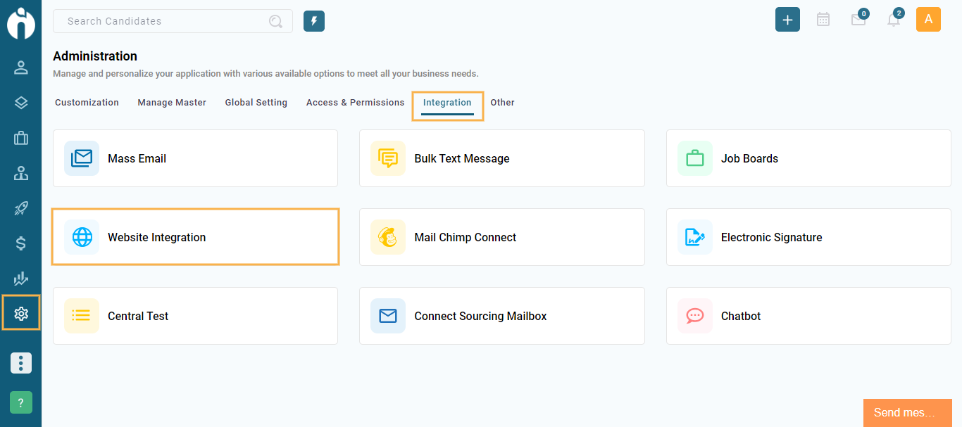 Website Integration