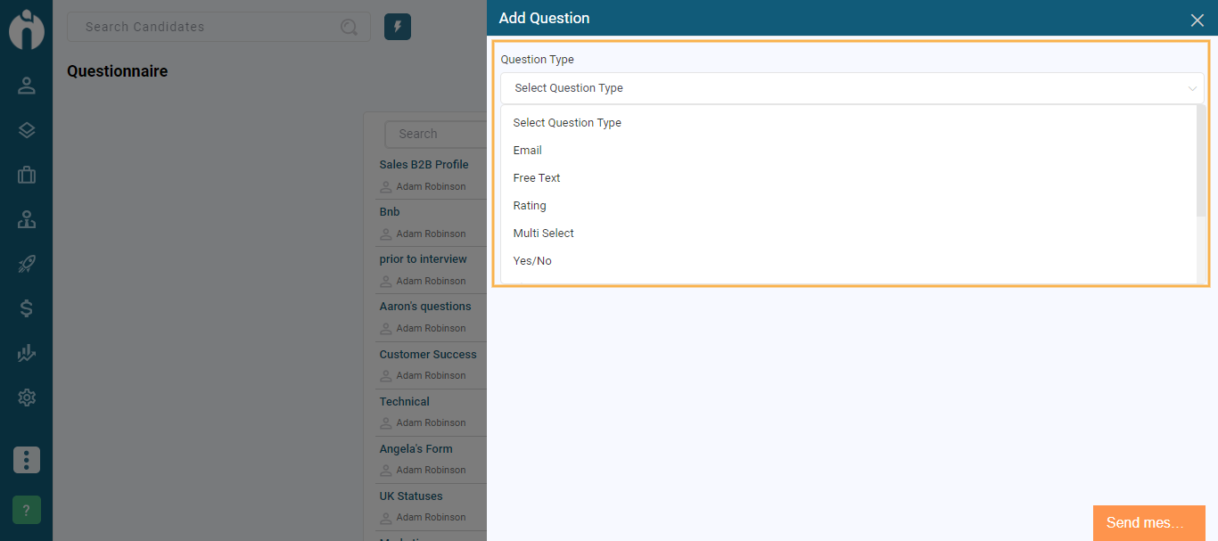 Screening Questions
