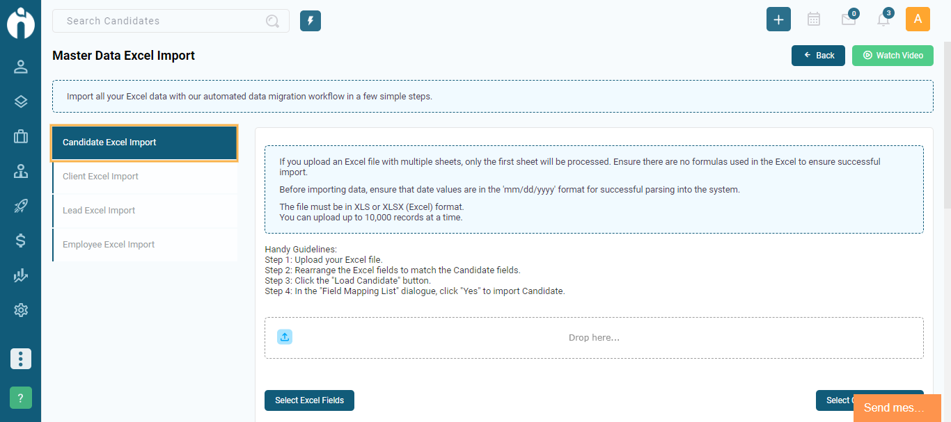 Import data from Excel