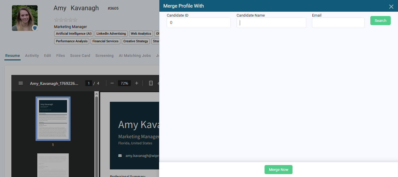 How to Merge Duplicate Candidate Profiles